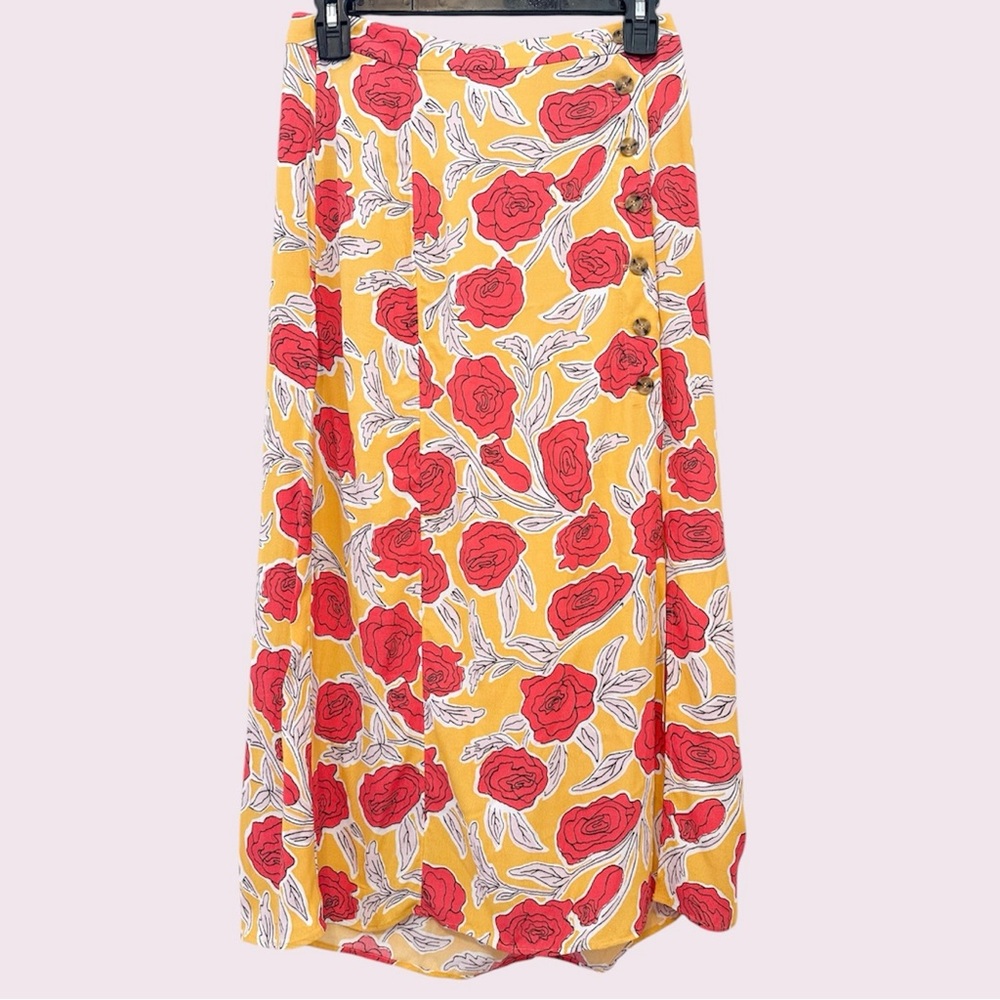 & OTHER STORIES Asymmetrical Button Midi Skirt